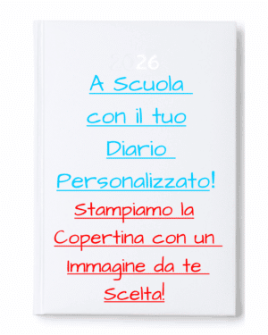 diario 2026 bianco con stampa foto/immagine in alta definizione frontale compresa | 320 fogli + 4 pagine mappe | formato a5