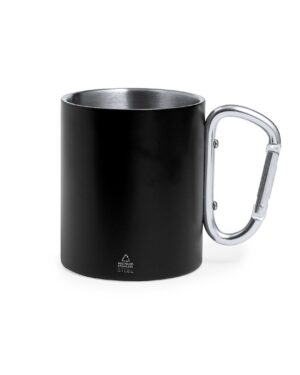 20456 lacrer nero makito | tazza in acciaio inox 300 ml | con manico e moscettone