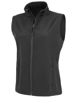 rer902f nero | giubbotto smanicato softshell | donna | con cerniera e tasche laterali | result | 280 gr/m2