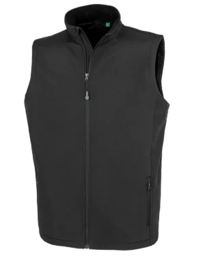 rer902m nero | giubbotto smanicato softshell | uomo | con cerniera e tasche laterali | result | 275 gr/m2