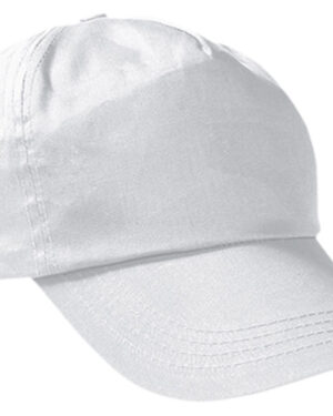 promotion bianco valento | cappellino con visiera | bambino | 100% cotone | 180 gr/m2 | regolazione posteriore in velcro