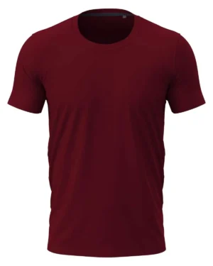 st9600 bod bordeaux stedman | t shirt uomo | mezza manica | elasticizzata | 170 gr/m2 | clive crew neck