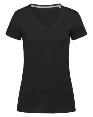 st9710 nera blo t shirt donna | manica corta scollo a v | stedman |giallo | 100% cotone | 155 gr/m2 | st2700