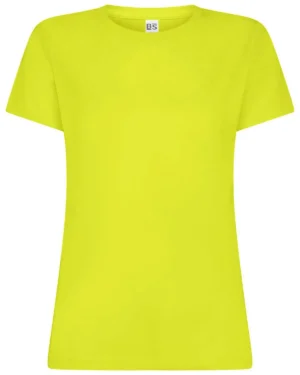 bsw030 bs yefl | giallo fluo | t shirt manica corta | donna | tessuto tecnico | 140 gr/m2