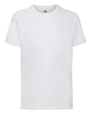 fr610330 bianco valueweight | fruit of the loom | t shirt manica corta | bambino | 160 gr/m2