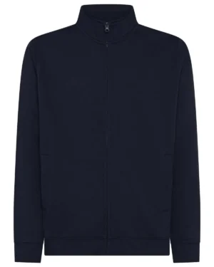 bs 334 blu n | 3xl 4xl | felpa unisex (uomo|donna) | zip intera | | bs | 280gr/m2